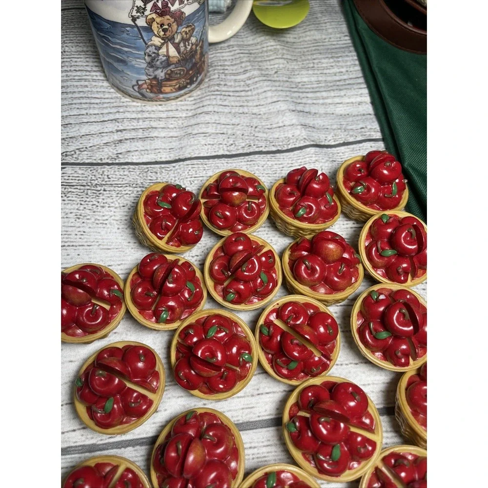Set of 19 Place Card‎ Holders Red Apples